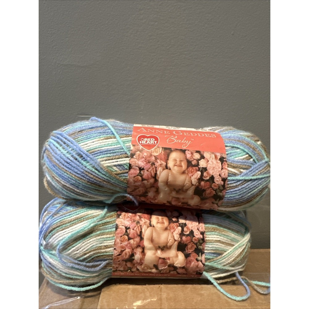 Red Heart Anne Geddes Baby Yarn Sailboat Bundle of two